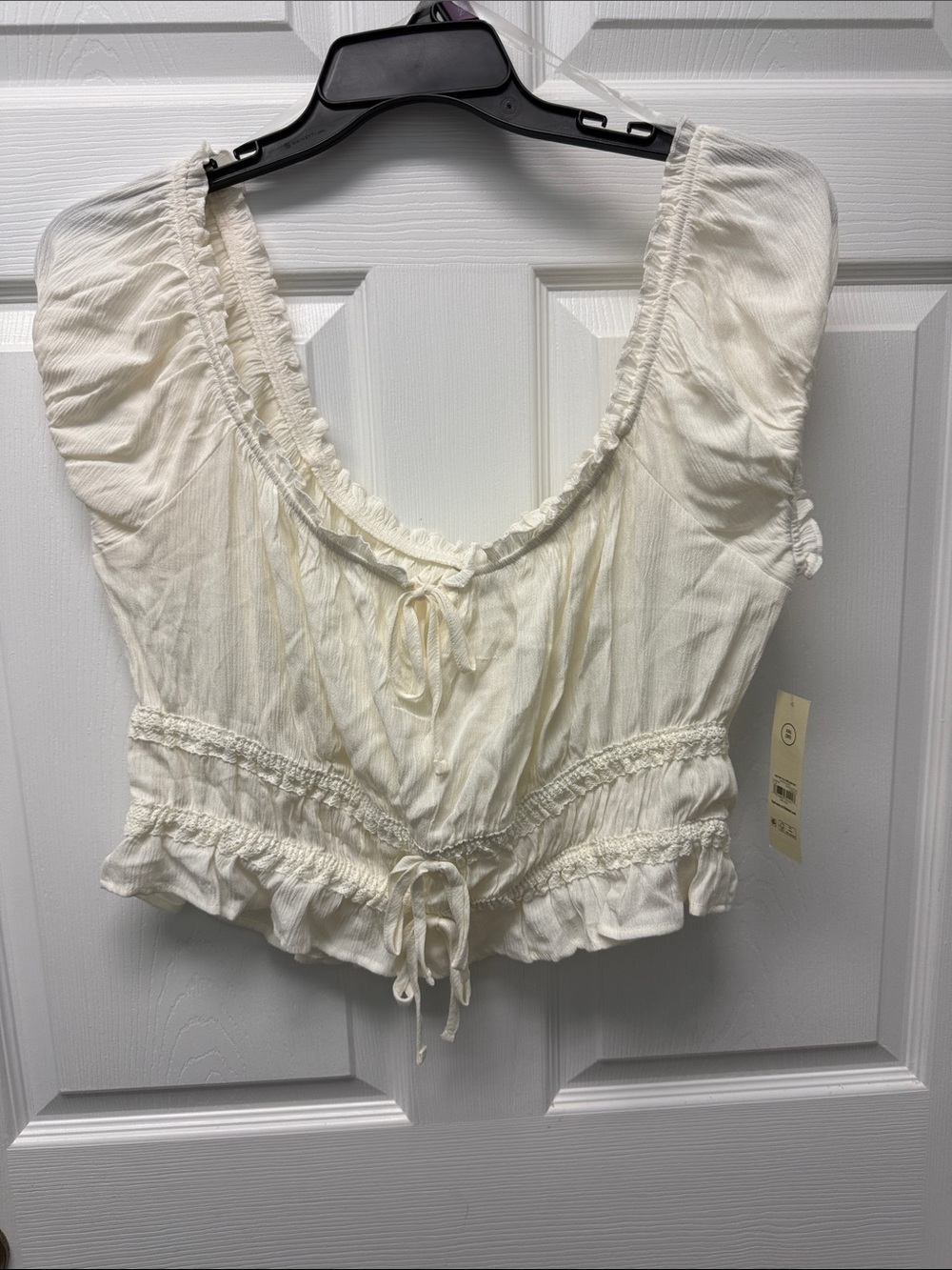 Puff Sleeve Peplum Top - XXL (20)